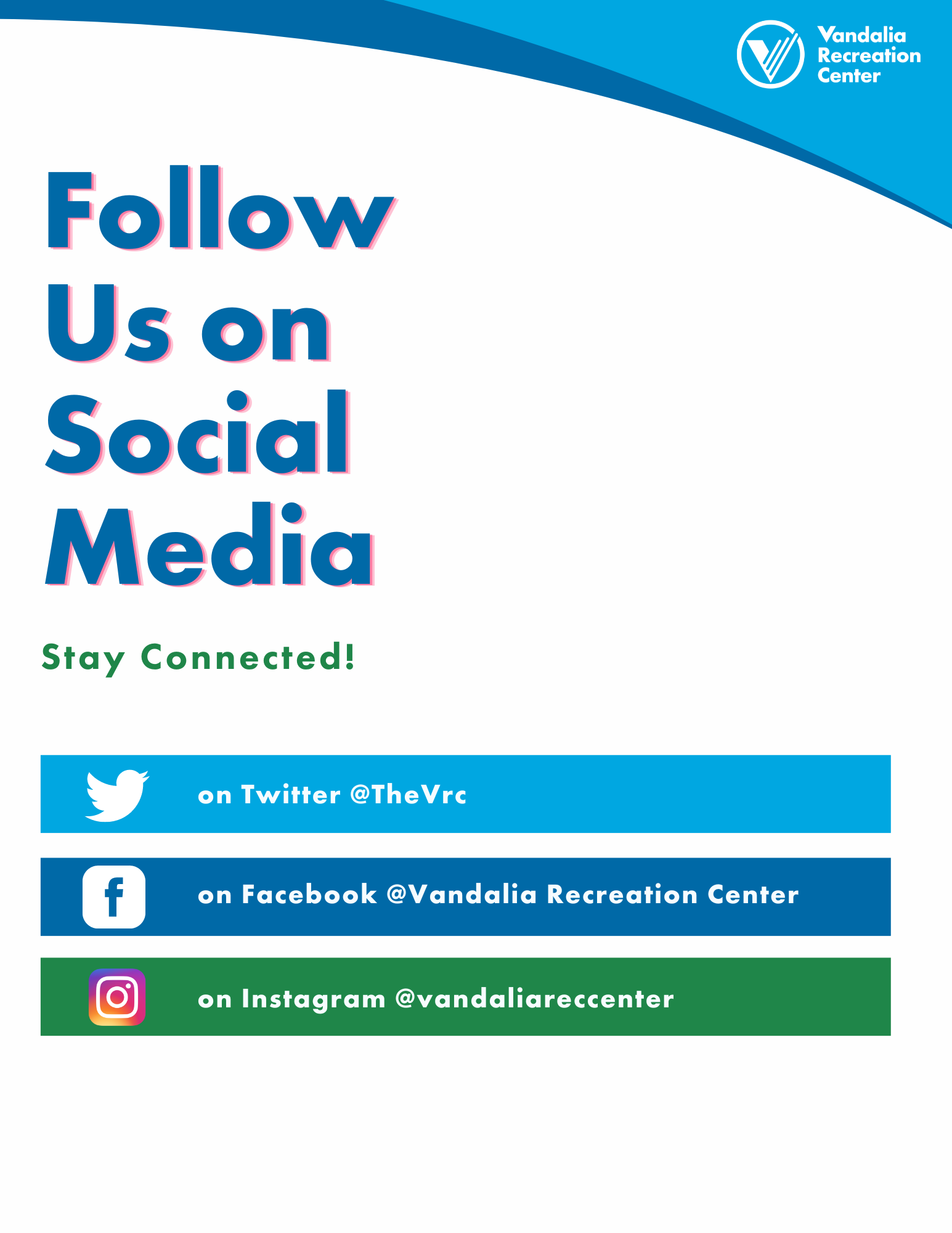 Follow us on social media